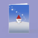 Christmas Card Kawaii Snowman Cute!