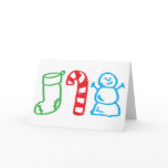Christmas card - kids drawing