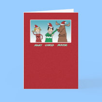 Christmas card: Mary Chris Moose by chuckink Christmas card: Mary Chris Moose