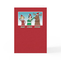 Christmas card: Mary Chris Moose by chuckink Christmas card: Mary Chris Moose