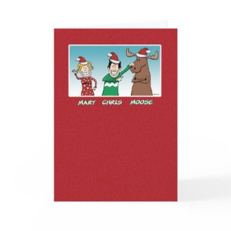 Christmas card: Mary Chris Moose