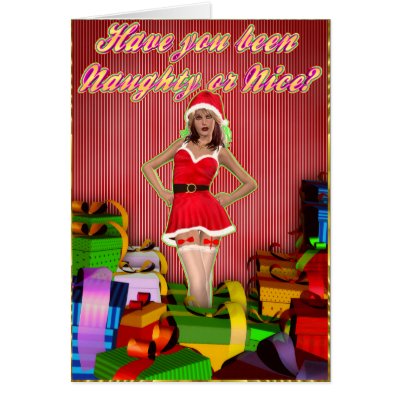 Christmas Card: Naughty or Nice Santa's Helper by ohbob12