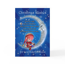 Christmas card, night before Christmas with elf an