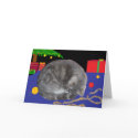 Christmas Card of Sleepy cat
