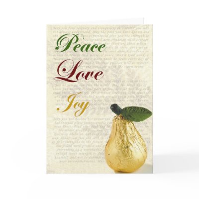 Christmas Card Peace Love Joy