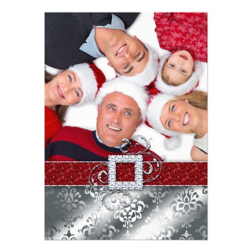Christmas Card Photo Santa Belt Glitter