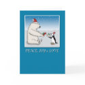 Christmas card: Polar bear and penguin by chuckink Christmas card: Polar bear and penguin