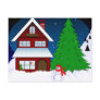 Christmas card postcards