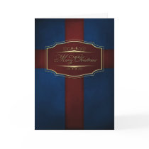 Christmas Card Red and Blue