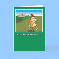 Christmas card: Sandy Claws Cat by chuckink Christmas card: Sandy Claws Cat