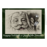 Christmas Card, Santa Claus, Template