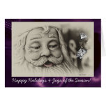 Christmas Card, Santa Claus, Template