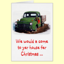 Christmas Card-Snazzy New Pickup cards