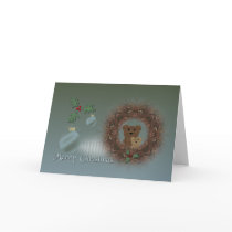 Christmas Card ~ Teddy Bear Wreath by Judith_Heath Christmas Card ~ Teddy Bear Wreath