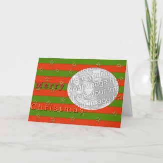 Christmas card template card