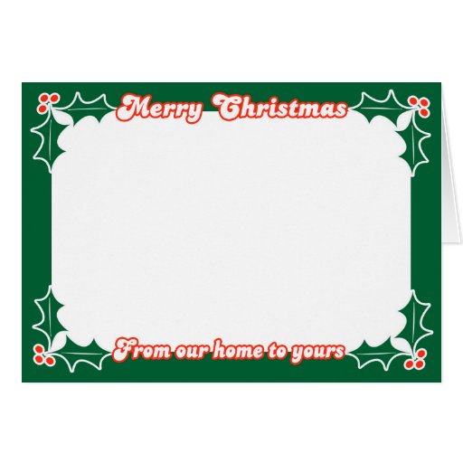 Christmas Card Template | Zazzle