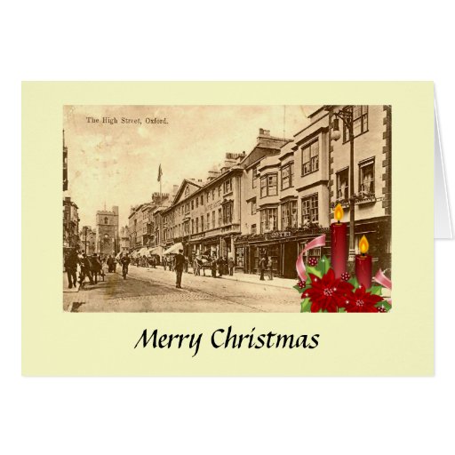 Christmas Card The High Street, Oxford Zazzle