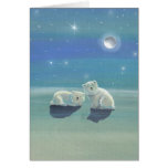 Christmas Card Two Polar Bears