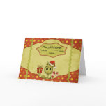 Christmas Card With Cute Dragon Personalise
