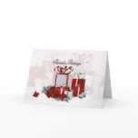 christmas, card, with, gifts, business, christmas,
