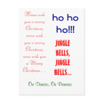 Christmas card with quots postcard