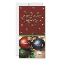 Christmas Card with Stars photo cards