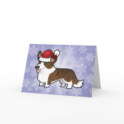 Christmas Cardigan Welsh Corgi card