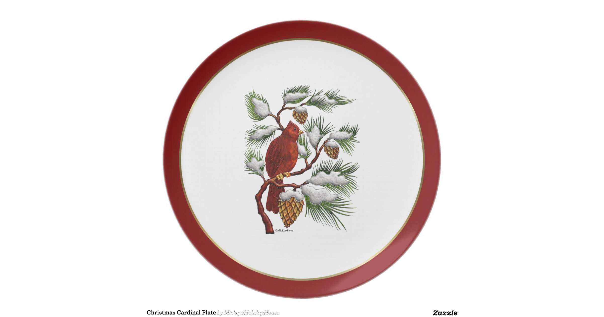 christmas cardinal plate zazzle cardinal christmas plates