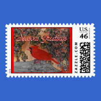 Christmas Cardinal stamps