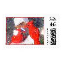 Christmas Cardinal postage