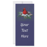 CHRISTMAS: CARDINAL: RACK CARD