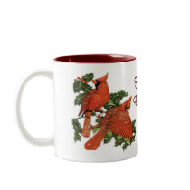 Christmas Cardinals mugs by Memory_Lane Christmas Cardinals mugs