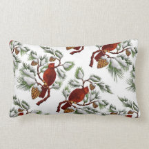 Christmas Cardinals Pillow