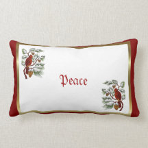 Christmas Cardinals Pillow