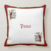 Christmas Cardinals Pillow