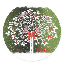 Christmas Cardinals stickers