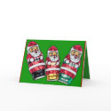 Christmas Cards Chocolate Santa