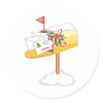 Christmas Cards Mailbox stickers