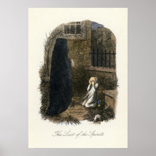 Christmas Carol - Ghost of Christmas Yet to Come Poster | Zazzle