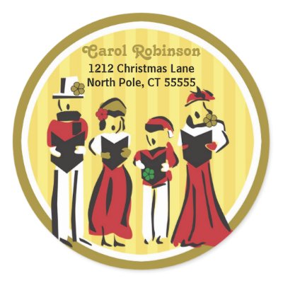 Christmas Carolers stickers