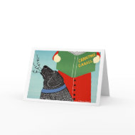 Christmas Caroling Card - Stephen Huneck card