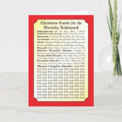 Christmas Carols For Everyone Funny Card