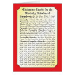 Christmas Carols For Everyone Funny Card