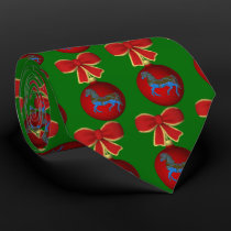 Christmas Carousel Horse Holiday Neck Tie