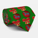 Christmas Carousel Horse Holiday Neck Tie by SmilinEyesTreasures Christmas Carousel Horse Holiday Neck Tie