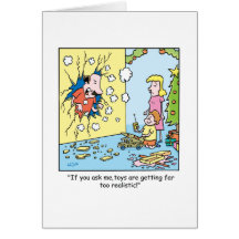 Christmas Cartoon about Toys! Greeting Card