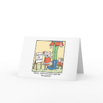 Christmas Cartoon  Elf Audition Greeting Cards