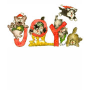 Christmas Cartoon Kitten Cats JOY Shirt shirt