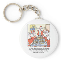 Christmas Cartoon Santa Apprenticeship Keychains