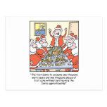 Christmas Cartoon Santa Apprenticeship Post Card